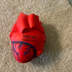 Stress Ball ~ Anatomical Heart With Veins Stress Ball Promotional Norvasc